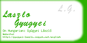 laszlo gyugyei business card